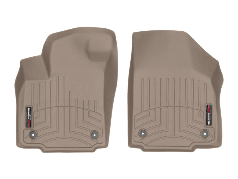WeatherTech 2016+ Maserati Quattroporte Front FloorLiner - Tan (1 Grommet Style)