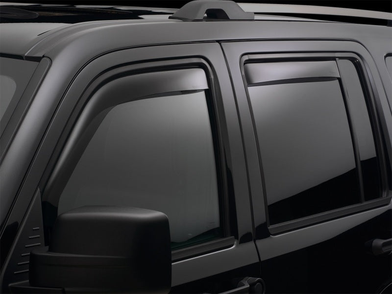 WeatherTech 13+ Hyundai Santa Fe Sport Front Rear Side Window Deflectors - Dark Smoke