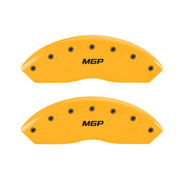 MGP 4 Caliper Covers Engraved Front & Rear MGP Yellow Finish Black Char 2006 Pontiac Solstice