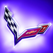 Load image into Gallery viewer, Oracle Corvette C7 Rear Illuminated Emblem - Dual Intensity - UV/Purple