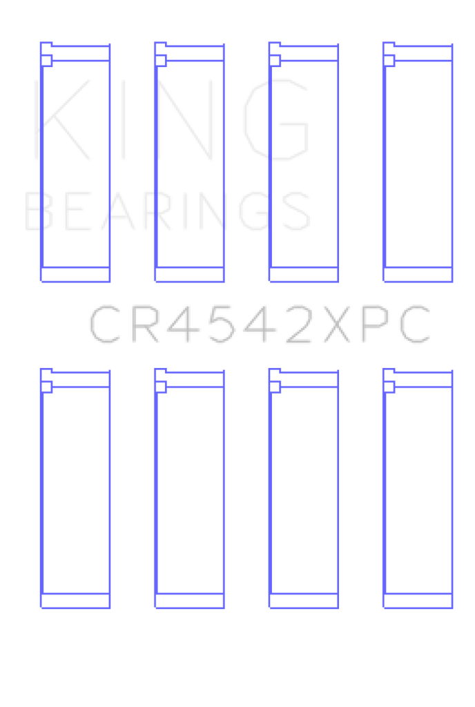 King Engine Bearings Honda K-Series pMaxKote Performance Rod Bearing Set - Size STDX