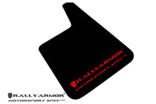 Load image into Gallery viewer, Rally Armor Universal Fit (No Hardware) Motorsport Spec Black UR Mud Flap Red Logo