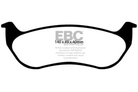 EBC 07-11 Ford Explorer Sport Trac 4.0 Yellowstuff Rear Brake Pads