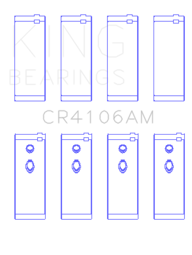 King Engine Bearings Daewoo/GM/Isuzu/Opel/Vauxhall (Size STD) Rod Bearing Set