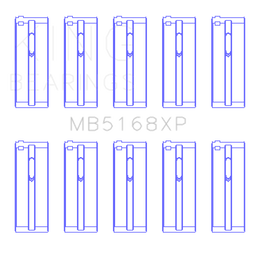 King Engine Bearings Honda H22 50mm Journal Crankshaft Main Bearing Set (Size .025)