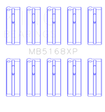 King Engine Bearings Honda H22 50mm Journal Crankshaft Main Bearing Set (Size .25)
