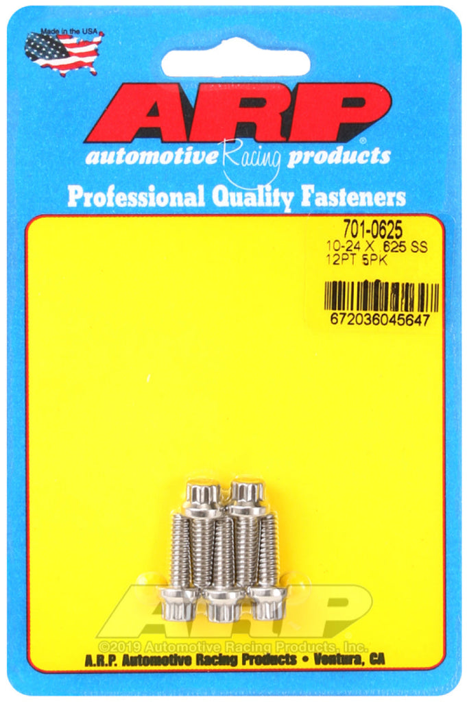 ARP 10-24 x .625 12pt SS bolts AJ-USA, Inc