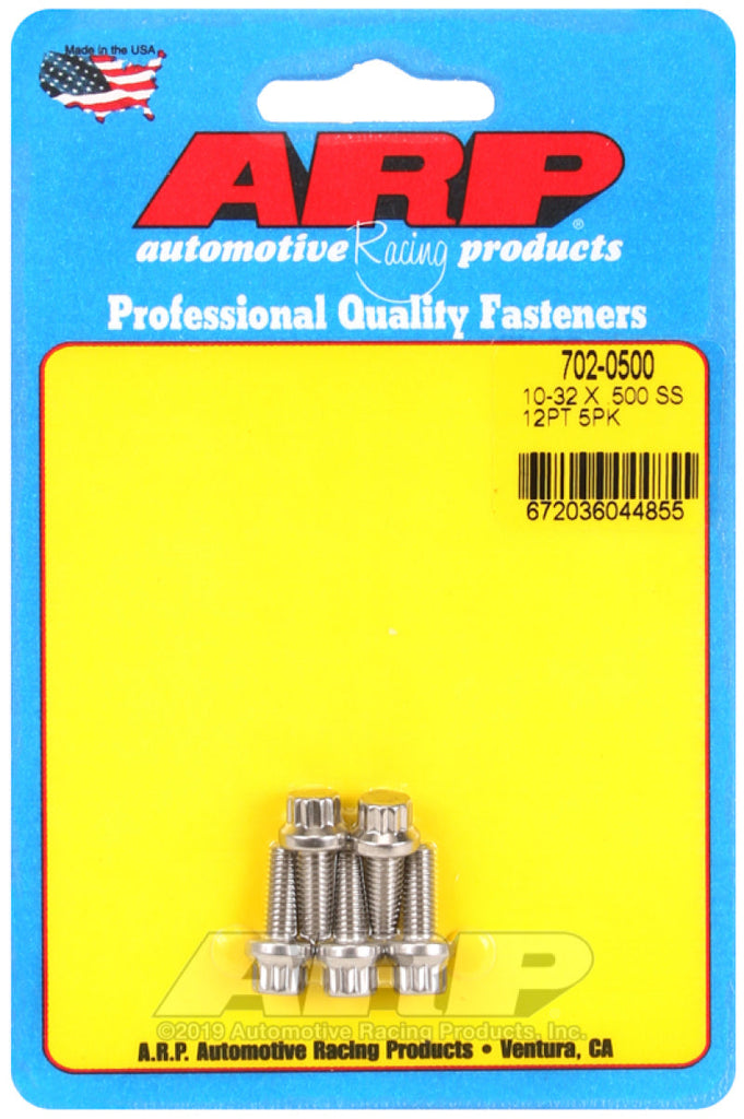 ARP 10-32 x .500 12pt SS bolts AJ-USA, Inc