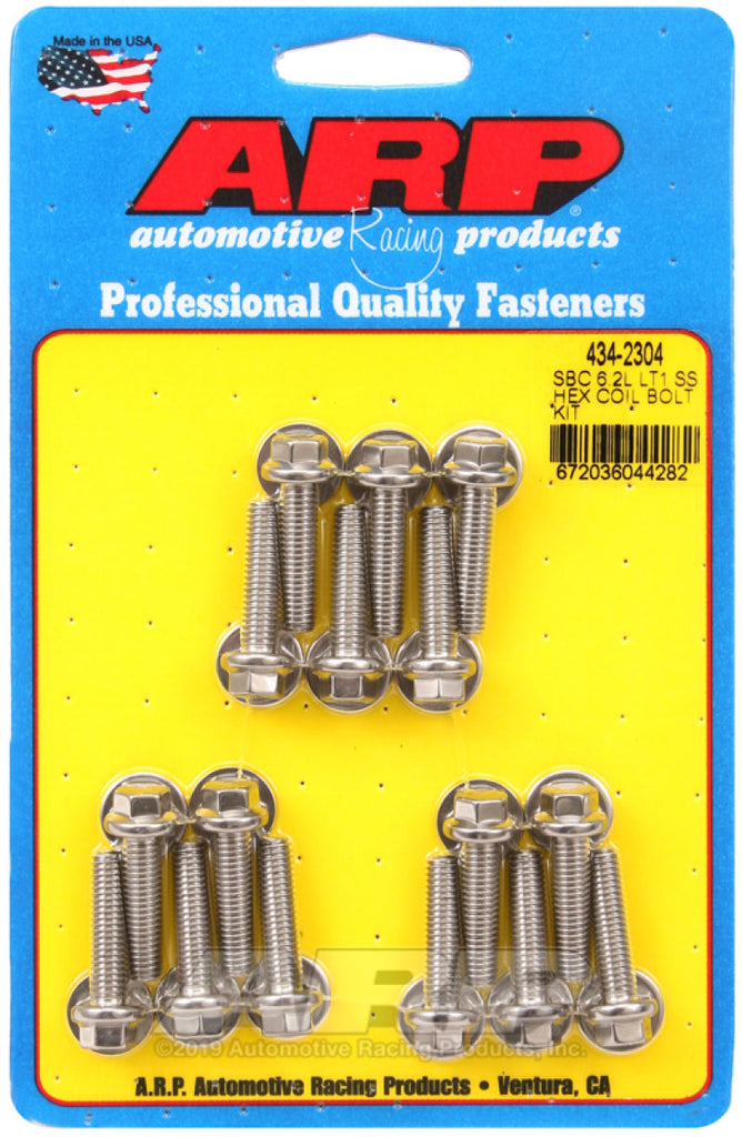 ARP Chevy LT1 6.2L Ignition Coil Hex Stainless Steel Bolt Kit AJ-USA, Inc