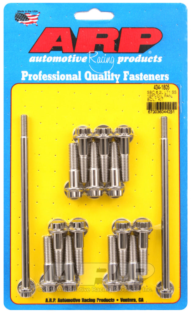 ARP Chevy LT1 6.2L Oil Pan 12pt Stainless Steel Bolt Kit AJ-USA, Inc