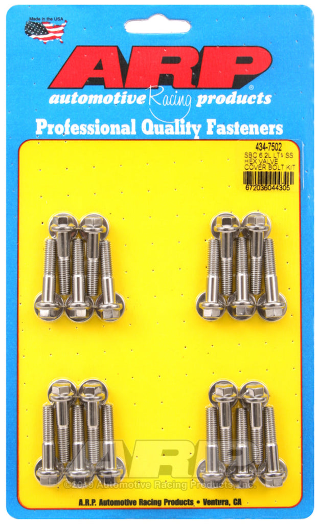 ARP Chevy LT1 6.2L Valve Cover Hex Stainless Steel Bolt Kit AJ-USA, Inc