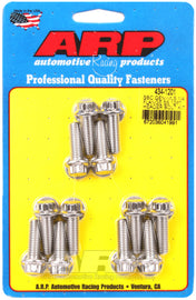 ARP Chevy SBC/GenIII LS 1/4in Flange SS 12pt Header Bolt Kit AJ-USA, Inc