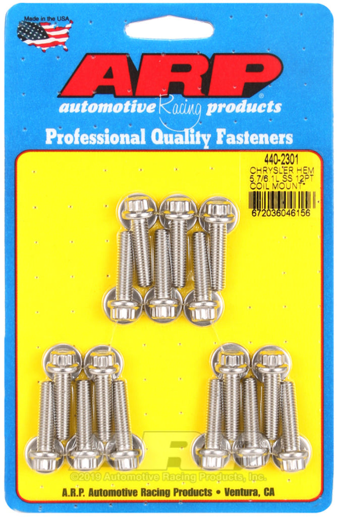 ARP Chrysler Hemi 5.7/6.1L SS 12pt Coil Mount Bolt Kit AJ-USA, Inc