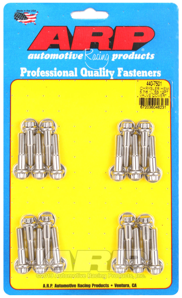 ARP Chrysler Hemi 5.7/6.1L SS 12pt Valve Cover Bolt Kit AJ-USA, Inc