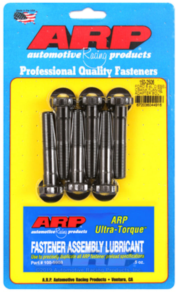 ARP Ford 6.4L Diesel Crank Flange Adapter Bolt Kit - 8740 Chrome Moly Black Oxide AJ-USA, Inc