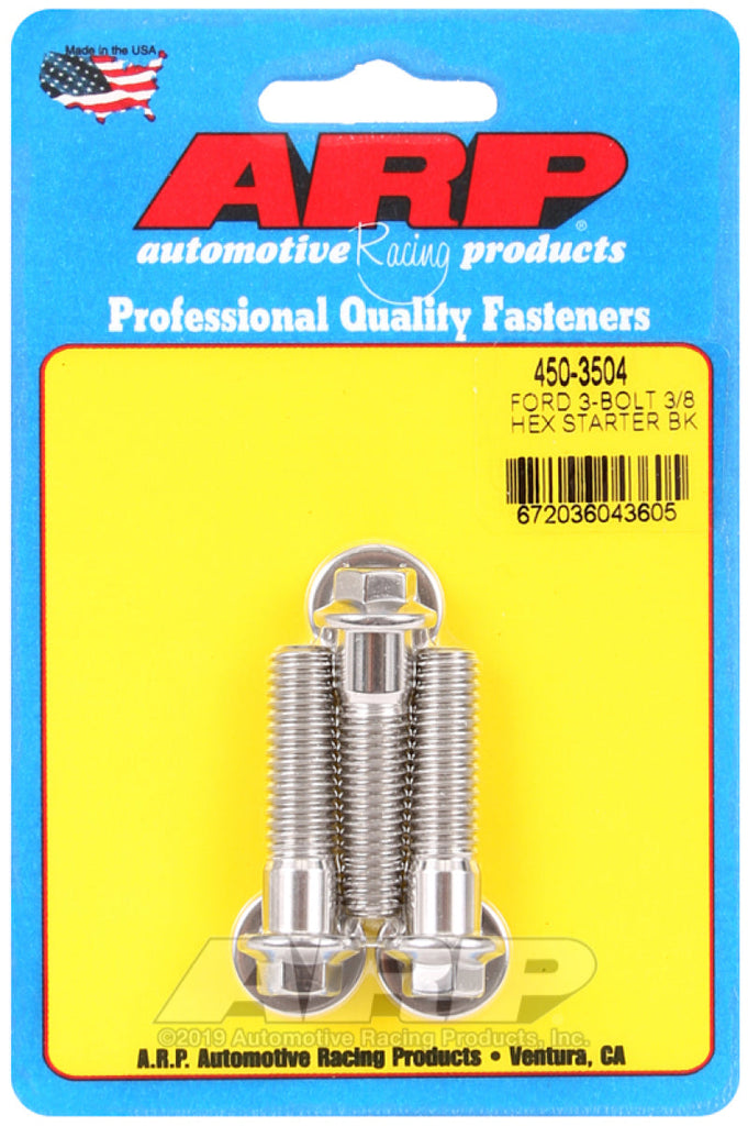 ARP Ford SS 3-Bolt Hex Starter Bolt Kit AJ-USA, Inc