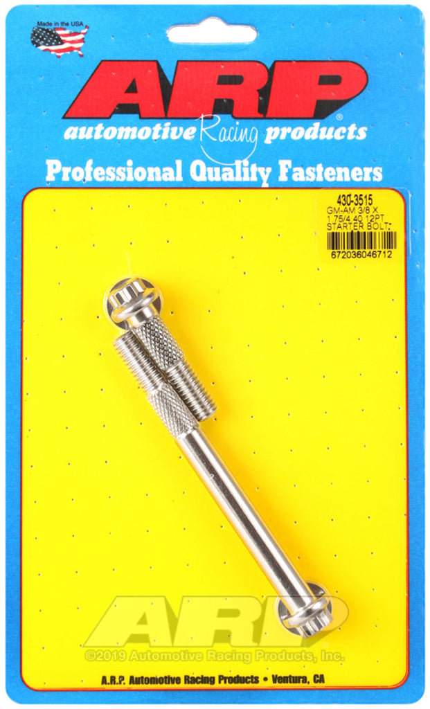 ARP GM 3/8 X 1.750/4.400 12pt SS Starter Bolt Kit AJ-USA, Inc