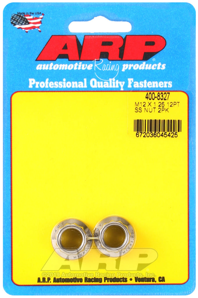 ARP M12 x 1.25 M14 WR 12pt Nut Kit - 2 Pack AJ-USA, Inc