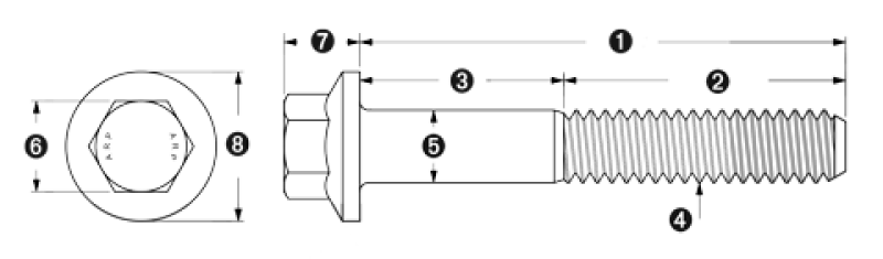 ARP M8 x 1.25 x 115 Hex Black Oxide Bolts (5/pkg) AJ-USA, Inc