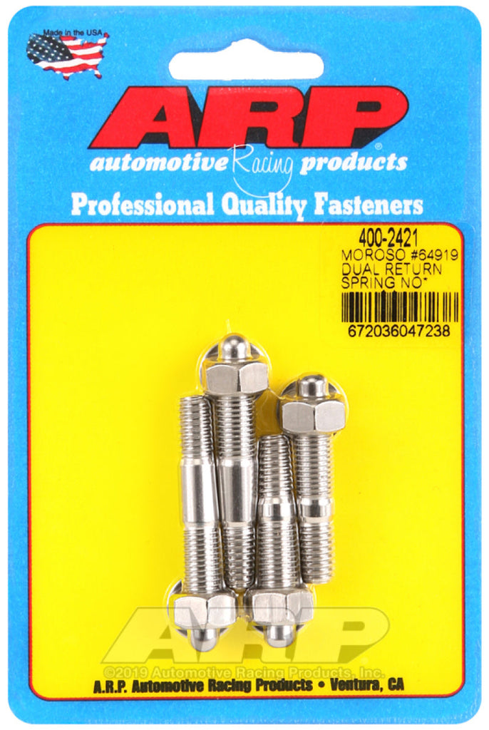 ARP Moroso 64919 Dual Return Spring no Spacer Plate SS Carb Stud Kit AJ-USA, Inc