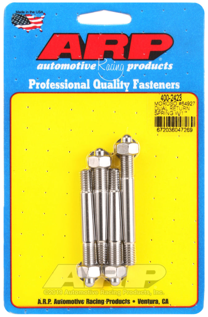 ARP Moroso 64927 Dual Return Spring w/ 1in Spacer Plate SS Carb Stud Kit AJ-USA, Inc