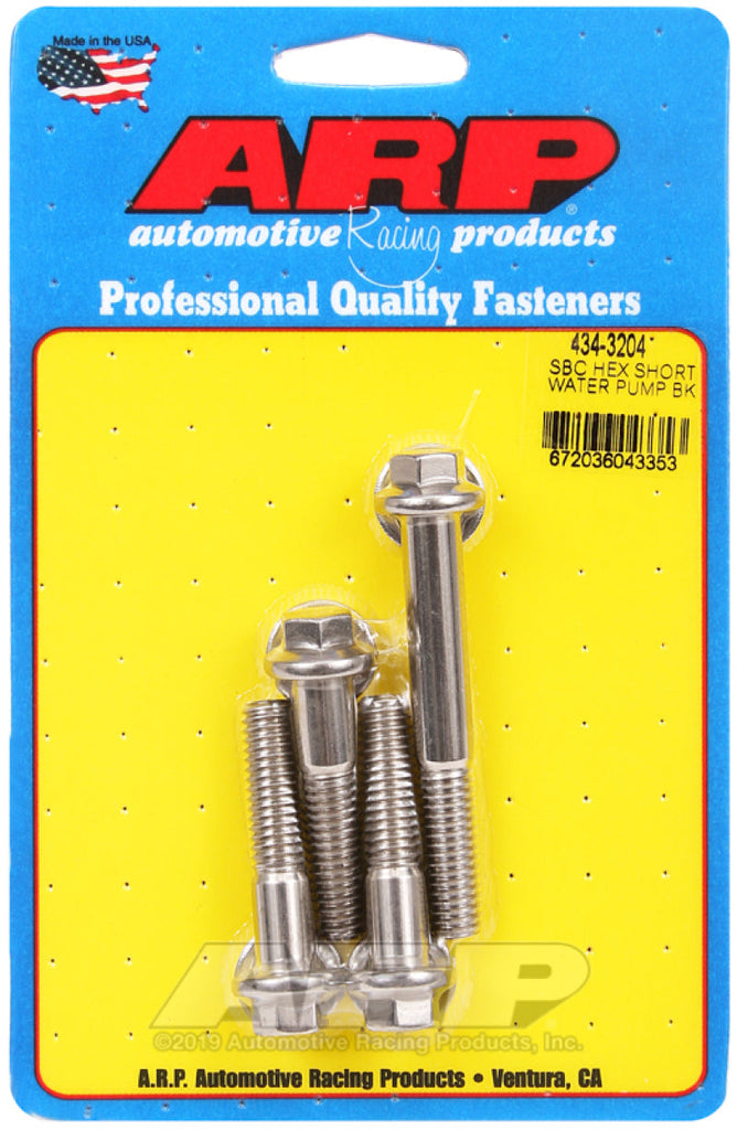 ARP SB Chevy Hex Short Water Pump Bolt Kit AJ-USA, Inc