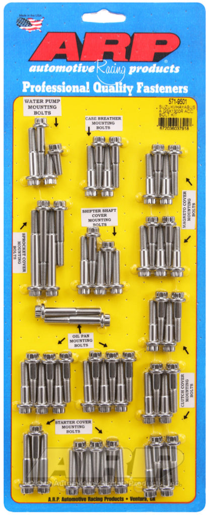 ARP Suzuki/Hayabusa GSX1300R SS 12pt Accessory Bolt Kit AJ-USA, Inc