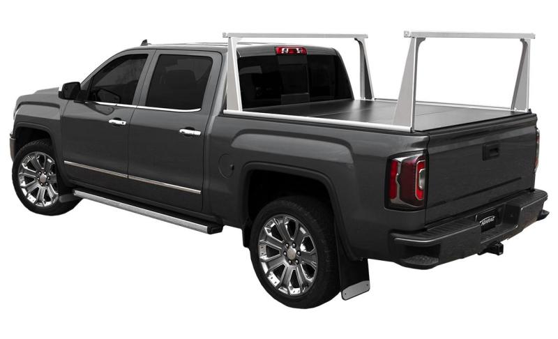 Access ADARAC Almnm Uprights 12in Vert Kit (2 Uprights w/ 1 66in Cross Bar) Matte Black Truck Rack AJ-USA, Inc