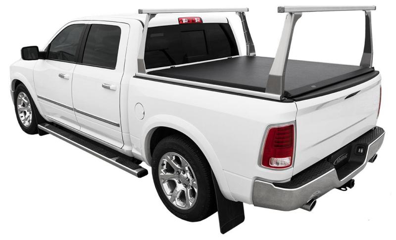 Access ADARAC Almnm Uprights 12in Vert Kit (2 Uprights w/ 1 66in Cross Bar) Matte Black Truck Rack AJ-USA, Inc