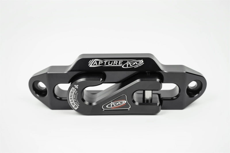 Addictive Desert Designs 1-5/16in Winch Fairlead Plate w/ Recessed Round End Hook - Black AJ-USA, Inc
