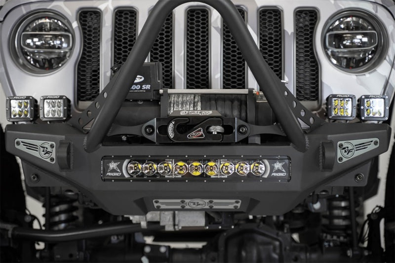 Addictive Desert Designs 1-5/16in Winch Fairlead Plate w/ Recessed Round End Hook - Black AJ-USA, Inc