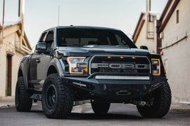 Addictive Desert Designs 17-18 Ford F-150 Raptor HoneyBadger Front Bumper w/ Winch Mount AJ-USA, Inc
