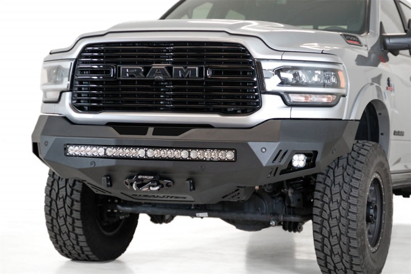 Addictive Desert Designs 19-20 RAM 2500/3500 Hammer Black Stealth Fighter Front Bumper AJ-USA, Inc