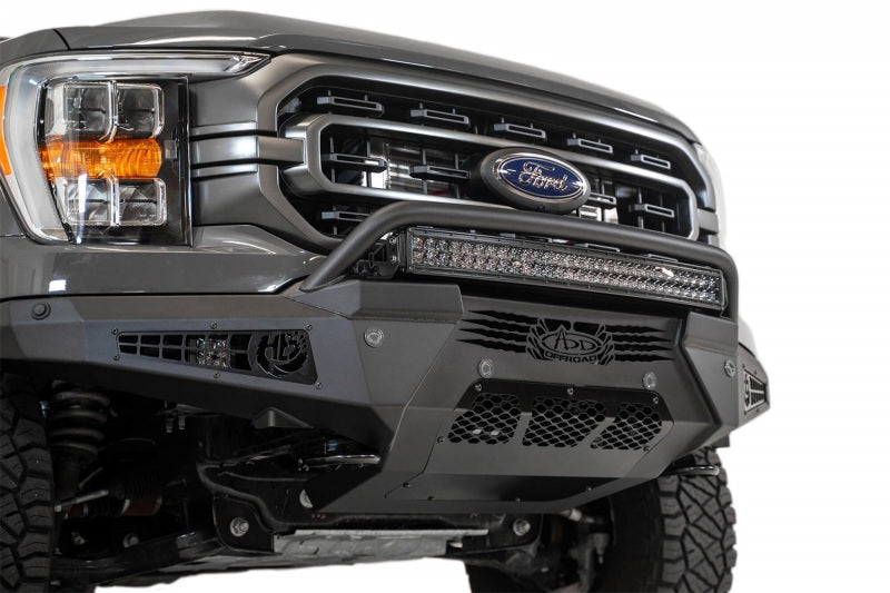Addictive Desert Designs 2021 Ford F-150 HoneyBadger Front Bumper w/o Top Hoop AJ-USA, Inc