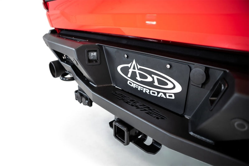Addictive Desert Designs 2022+ Ford Raptor Stealth Fighter R Bumper w/ 2 Cube Lights - Hammer Black AJ-USA, Inc