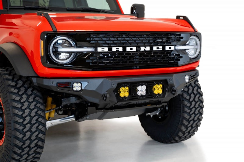 Addictive Desert Designs 21-22 Ford Bronco Bomber Front Bumper (w/ 3 Baja Designs LP4 Mounts) AJ-USA, Inc