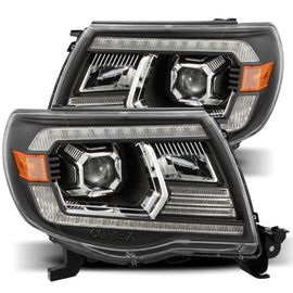AlphaRex 05-11 Toyota Tacoma PRO-Series Projector Headlights Plank Style Design Black w/DRL AJ-USA, Inc