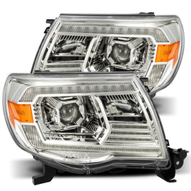 AlphaRex 05-11 Toyota Tacoma PRO-Series Projector Headlights Plank Style Design Chrome w/DRL AJ-USA, Inc