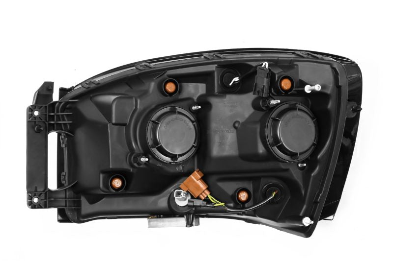 AlphaRex 06-08 Dodge Ram 1500HD PRO-Series Projector Headlights Plank Style Black w/Seq Signal/DRL AJ-USA, Inc