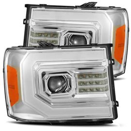 AlphaRex 07-13 GMC 1500HD PRO-Series Projector Headlights Plank Style Chrm w/Activ Light/Seq Signal AJ-USA, Inc