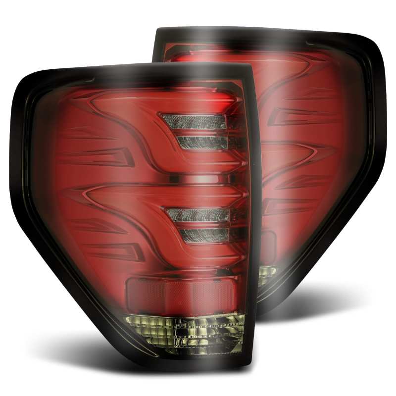 AlphaRex 09-14 Ford F-150 (Excl Flareside Truck Bed Models) PRO-Series LED Tail Lights Red Smoke AJ-USA, Inc