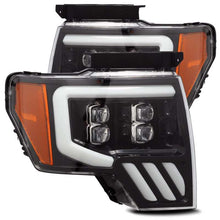 Load image into Gallery viewer, AlphaRex 09-14 Ford F-150 NOVA LED Proj Headlights Plank Style Gloss Black w/Activ Light/Seq Signal AJ-USA, Inc