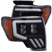 Load image into Gallery viewer, AlphaRex 09-14 Ford F-150 NOVA LED Proj Headlights Plank Style Matte Black w/Activ Light/Seq Signal AJ-USA, Inc