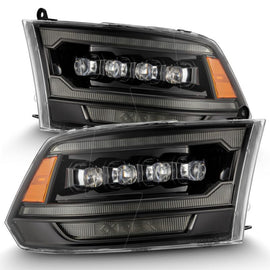 AlphaRex 09-18 Ram 2500 NOVA LED Proj Headlights Plank Style Alpha Blk w/Activ Light/Seq Signal/DRL AJ-USA, Inc