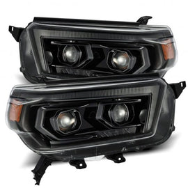 AlphaRex 10-13 Toyota 4Runner LUXX LED Proj Headlights Plank Style Alpha Black w/Seq Signal/DRL AJ-USA, Inc