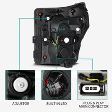 Load image into Gallery viewer, AlphaRex 11-16 Ford F-350 SD LUXX LED Proj Headlights Plank Style Black w/Activ Light/Seq Signal AJ-USA, Inc