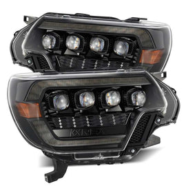 AlphaRex 12-15 Toyota Tacoma NOVA LED Proj Headlights Plank Alpha Blk w/Activ Light/Seq Signal/DRL AJ-USA, Inc