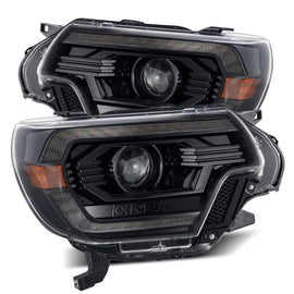 AlphaRex 12-15 Toyota Tacoma PRO-Series Projector Headlights Plank Style Alpha Black w/DRL AJ-USA, Inc
