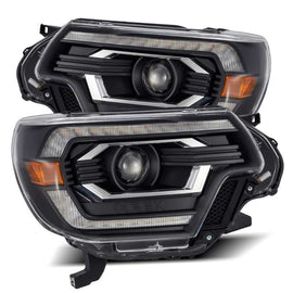 AlphaRex 12-15 Toyota Tacoma PRO-Series Projector Headlights Plank Style Black w/DRL AJ-USA, Inc