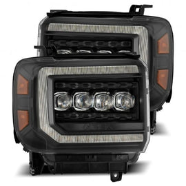 AlphaRex 14-18 GMC Sierra NOVA LED Proj Headlights Plank Style Black w/Activ Light/Seq Signal/DRL AJ-USA, Inc